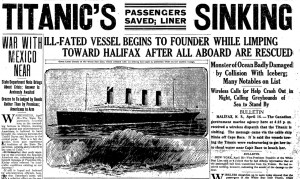 titanic newspaper article